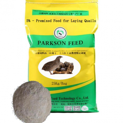 5% - Premixed Feed pou mete Quails